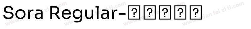 Sora Regular字体转换